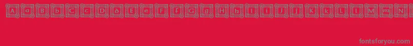 IrishBlessing Font – Gray Fonts on Red Background