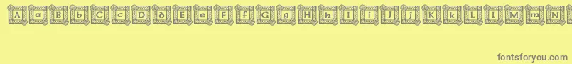 IrishBlessing Font – Gray Fonts on Yellow Background