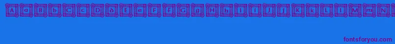 IrishBlessing Font – Purple Fonts on Blue Background