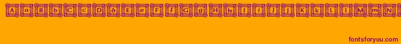 IrishBlessing Font – Purple Fonts on Orange Background