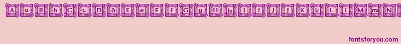 IrishBlessing Font – Purple Fonts on Pink Background