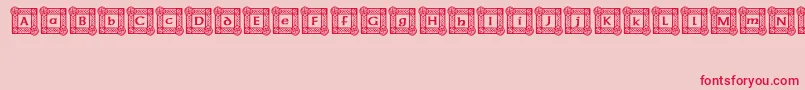IrishBlessing Font – Red Fonts on Pink Background