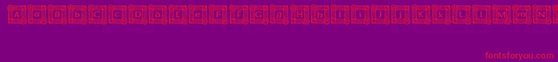 IrishBlessing Font – Red Fonts on Purple Background