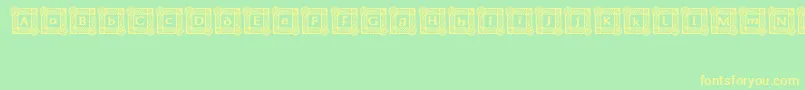 IrishBlessing Font – Yellow Fonts on Green Background