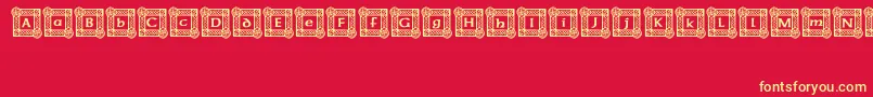 IrishBlessing Font – Yellow Fonts on Red Background