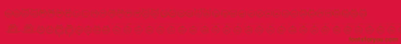 SomedevilfacesRegular-fontti – ruskeat fontit punaisella taustalla