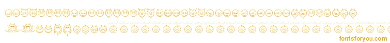 SomedevilfacesRegular Font – Orange Fonts on White Background