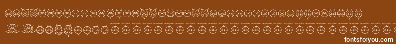 SomedevilfacesRegular Font – White Fonts on Brown Background