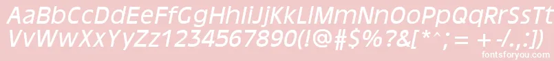 AntiqueOaklandOblique Font – White Fonts on Pink Background