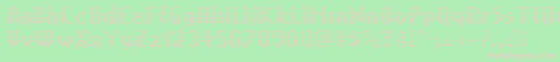 TheInvaders Font – Pink Fonts on Green Background