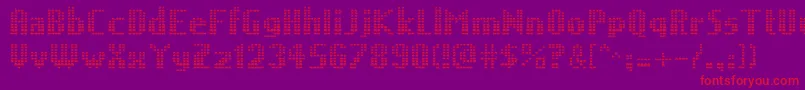 More about TheInvaders Font TheInvaders Font – Red Fonts on Purple Background