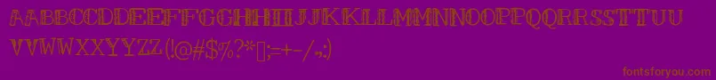 SmudgesWz Font – Brown Fonts on Purple Background