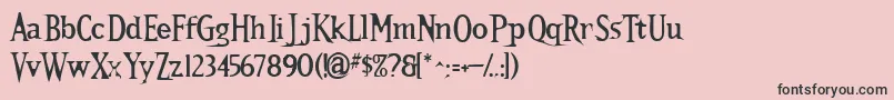 Kallamarstout Font – Black Fonts on Pink Background