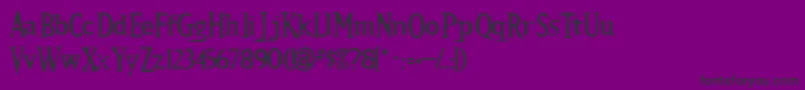 Kallamarstout Font – Black Fonts on Purple Background