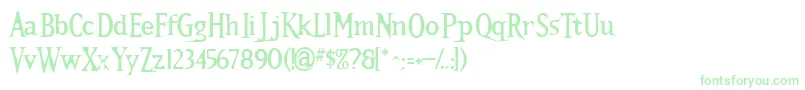 Kallamarstout Font – Green Fonts on White Background