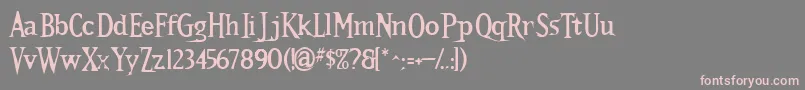 Kallamarstout Font – Pink Fonts on Gray Background