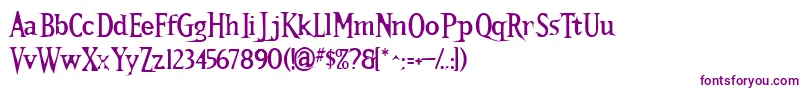 Kallamarstout Font – Purple Fonts on White Background