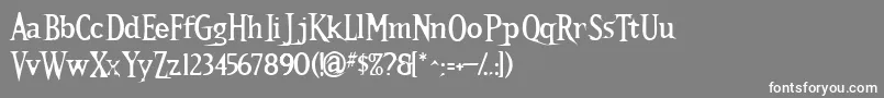 Kallamarstout Font – White Fonts on Gray Background