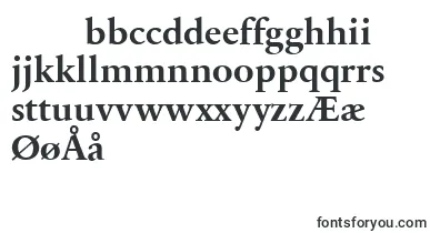 SabonnextLtBold font – danish Fonts