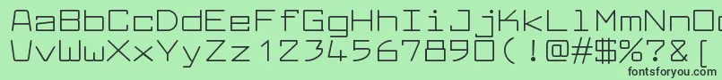 フォントLarabiefontexRegular – 緑の背景に黒い文字