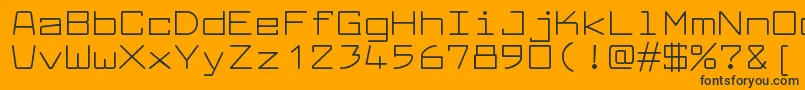 LarabiefontexRegular Font – Black Fonts on Orange Background