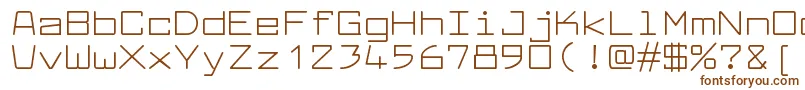 LarabiefontexRegular-Schriftart – Braune Schriften auf weißem Hintergrund