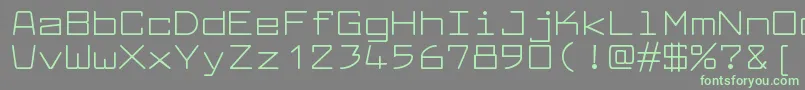 LarabiefontexRegular-fontti – vihreät fontit harmaalla taustalla