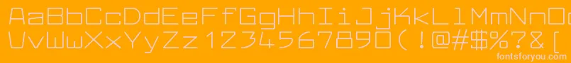 LarabiefontexRegular Font – Pink Fonts on Orange Background