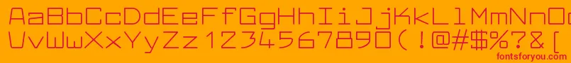 Шрифт LarabiefontexRegular – красные шрифты на оранжевом фоне