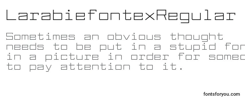 Шрифт LarabiefontexRegular