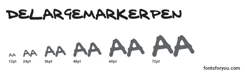 Размеры шрифта DelargeMarkerPen