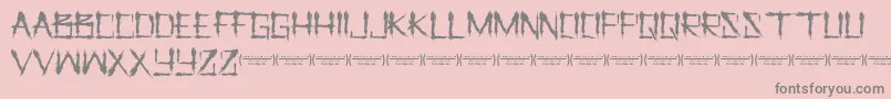 LetusprayRegular-Schriftart – Graue Schriften auf rosa Hintergrund