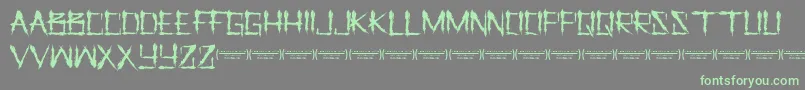 LetusprayRegular Font – Green Fonts on Gray Background