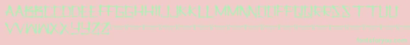 LetusprayRegular Font – Green Fonts on Pink Background