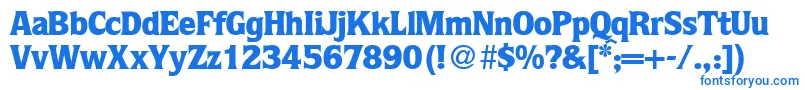 Шрифт QuotablackRegularDb – синие шрифты
