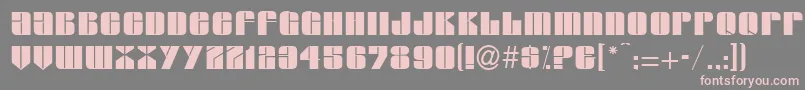 G761DecoRegular Font – Pink Fonts on Gray Background