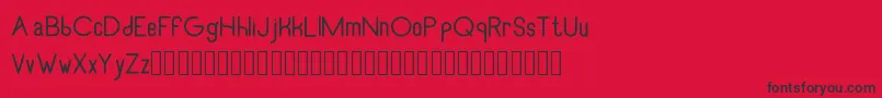 RecinosscriptRegular Font – Black Fonts on Red Background