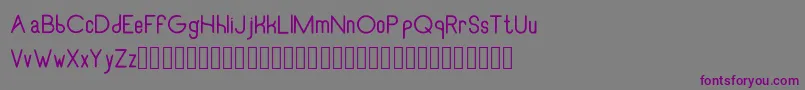 RecinosscriptRegular Font – Purple Fonts on Gray Background