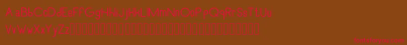 RecinosscriptRegular Font – Red Fonts on Brown Background