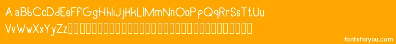fuente RecinosscriptRegular – Fuentes Blancas Sobre Fondo Naranja