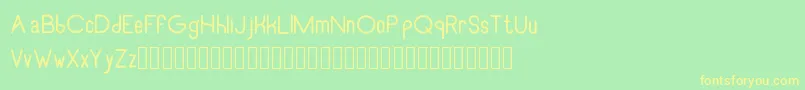 More about RecinosscriptRegular Font RecinosscriptRegular Font – Yellow Fonts on Green Background