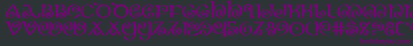 The Shire Font – Purple Fonts on Black Background