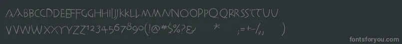 Czcionka Antikwacom – szare czcionki na czarnym tle