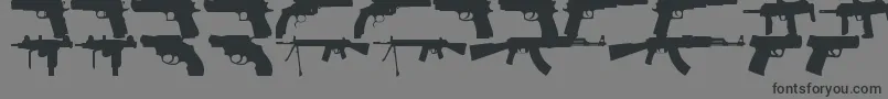 FiregunsTfb Font – Black Fonts on Gray Background