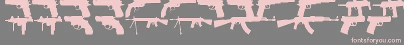 FiregunsTfb Font – Pink Fonts on Gray Background