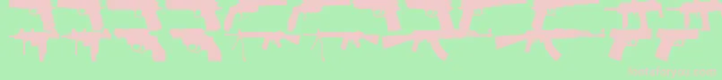 FiregunsTfb Font – Pink Fonts on Green Background