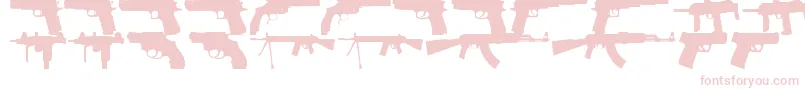 FiregunsTfb Font – Pink Fonts on White Background