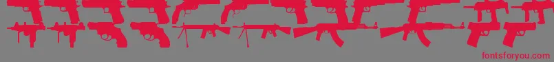 FiregunsTfb Font – Red Fonts on Gray Background
