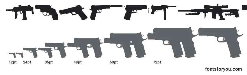 Размеры шрифта FiregunsTfb