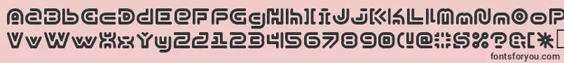 Y2kSubterranExpressKg Font – Black Fonts on Pink Background